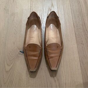 Tod’s tan leather loafers flats EU 38.5